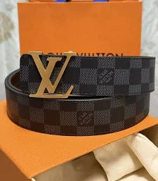BELT LV BLACK/GOLD